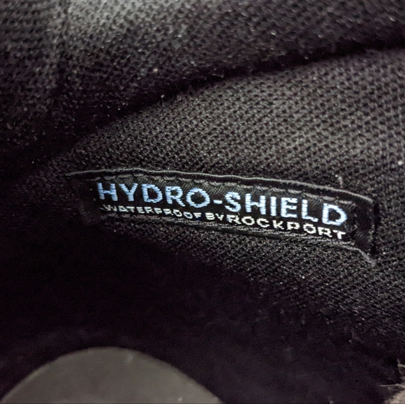 sz:8W Rockport Men's Leather Boots, Wide, Waterproof Brown Moc-toe Chukka - Picture 13 of 15